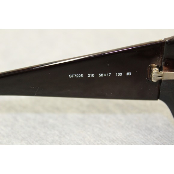 Salvatore Ferragamo Sunglasses Womens OS Brown SF722S Gancini Butterfly Italy main image 4